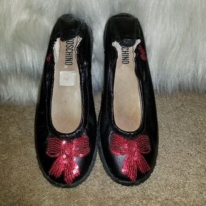 Moschino Flats (Sequins Red Bow)
